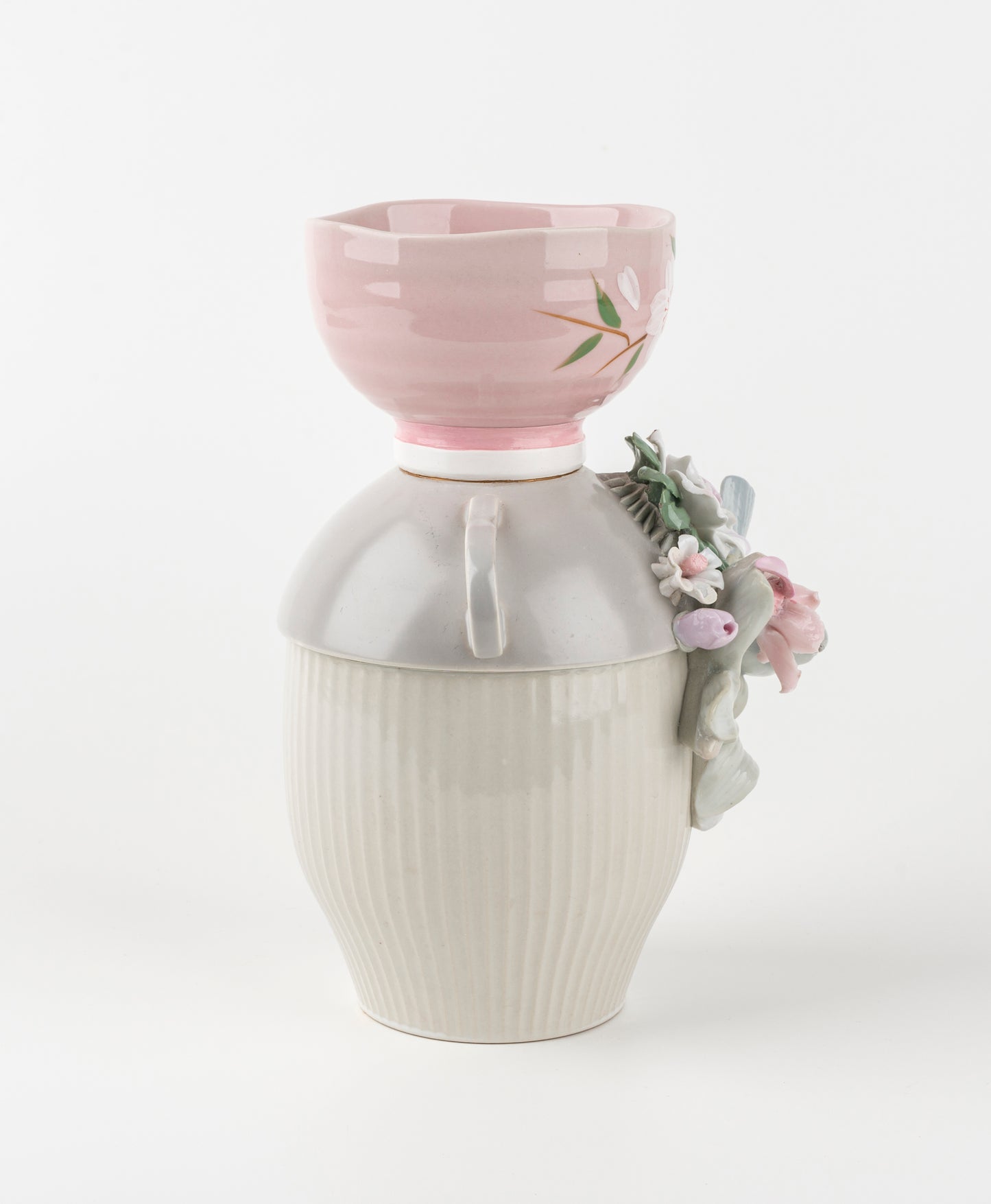 Hand Made Vase with Bird