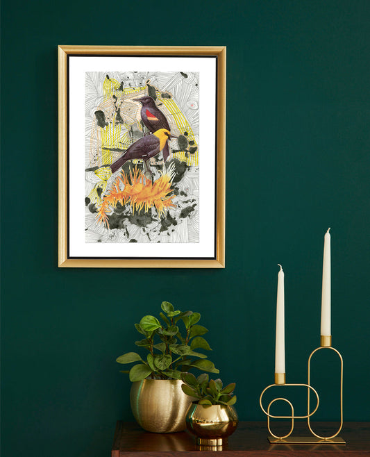Two Birds & Black Pen - Print